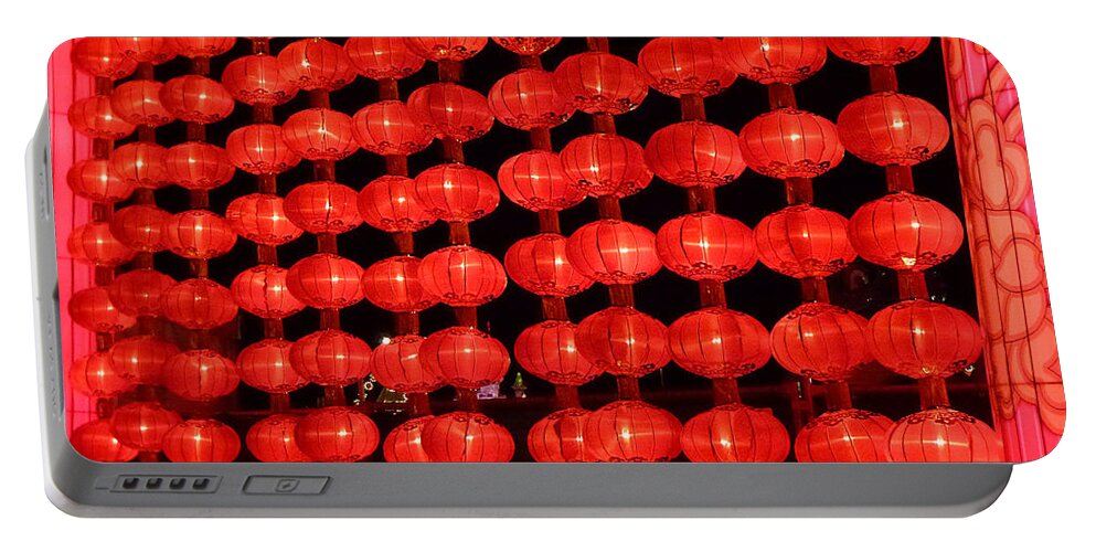 Asia Portable Battery Charger featuring the photograph Chinese Lanterns 2 by Xueling Zou