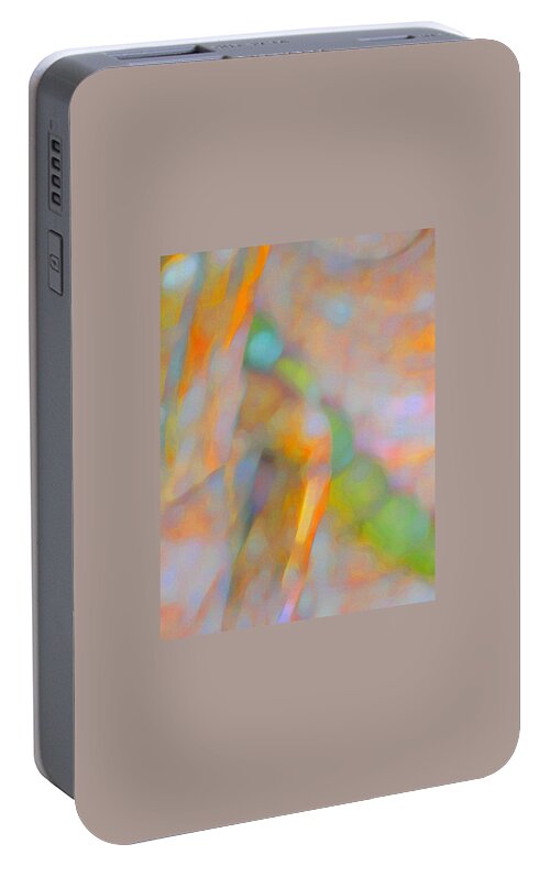 Abstract Portable Battery Charger featuring the digital art Comfort by Richard Laeton