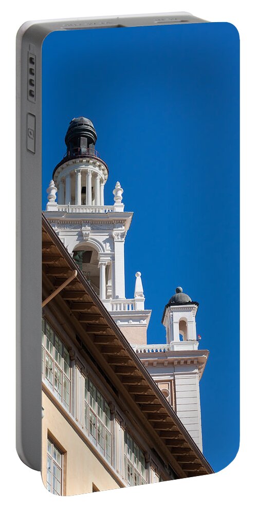 Biltmore Portable Battery Charger featuring the photograph Coral Gables Biltmore Hotel Tower by Ed Gleichman