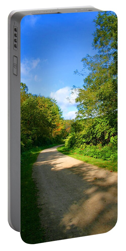 Country Lane Portable Battery Charger featuring the photograph Country Lane by Kristin Elmquist