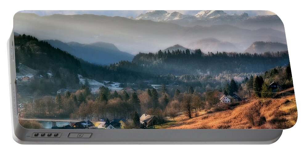 Slovenia Portable Battery Charger featuring the photograph Countryside. Slovenia by Juan Carlos Ferro Duque