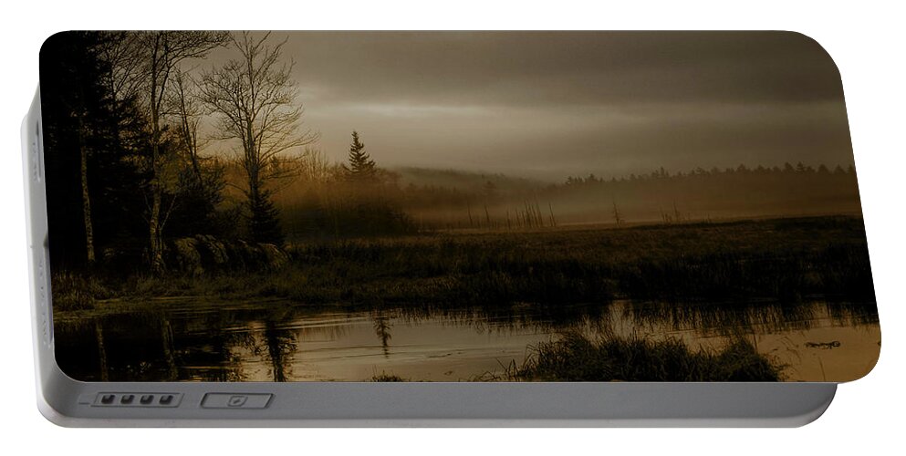 Hdr Portable Battery Charger featuring the photograph Darkness Approaches by Greg DeBeck