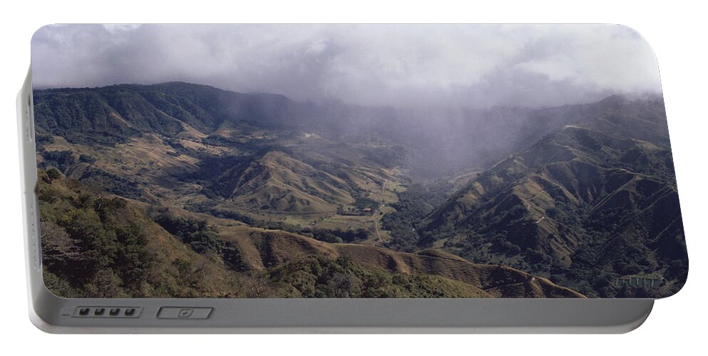 Mp Portable Battery Charger featuring the photograph Deforested Hills, Monteverde Cloud by Michael & Patricia Fogden