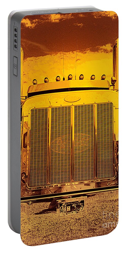 Trucks Portable Battery Charger featuring the photograph Desert Hauler Abstract by Randy Harris