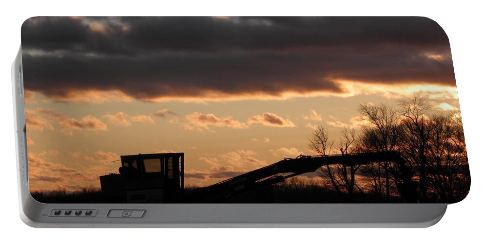 Sundown Portable Battery Charger featuring the photograph Done For The Day by Kim Galluzzo Wozniak