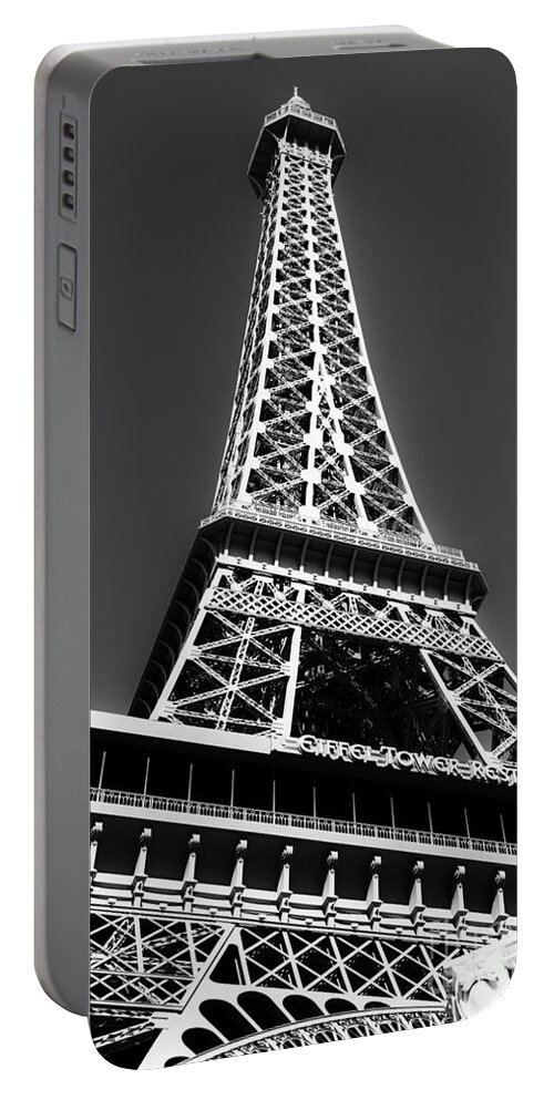 Eiffel Tower Portable Battery Charger featuring the photograph Eiffel Tower Vegas Style by Leslie Leda