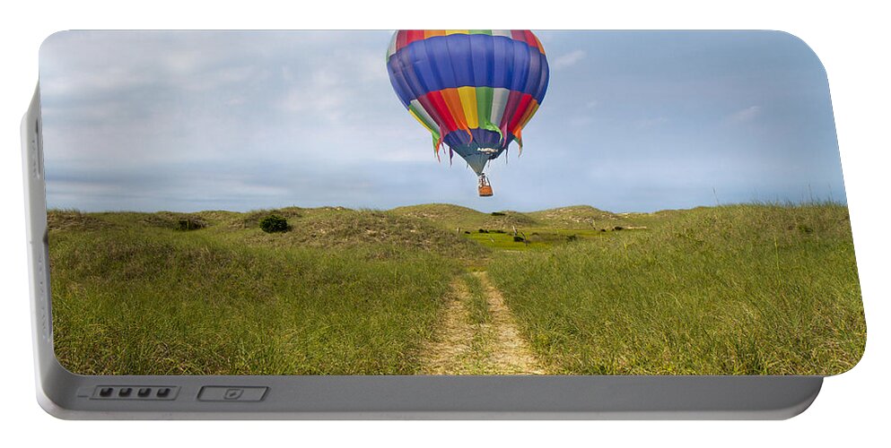 Balloon Portable Battery Charger featuring the digital art Exploration by Betsy Knapp