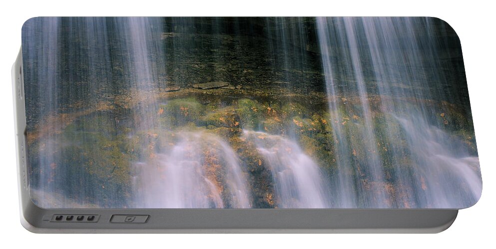 Waterfalls Portable Battery Charger featuring the photograph Falling Water by Michelle Joseph-Long