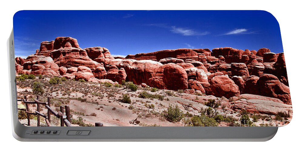 Arches National Park Portable Battery Charger featuring the photograph Fiery Furnace by Robert Bales