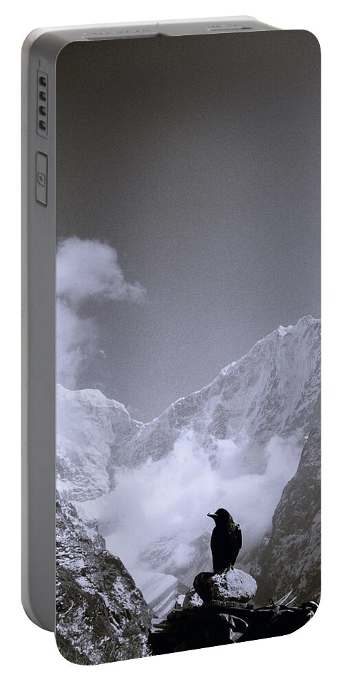 Freedom Portable Battery Charger featuring the photograph Himalayan Enchanting Solitude by Shaun Higson