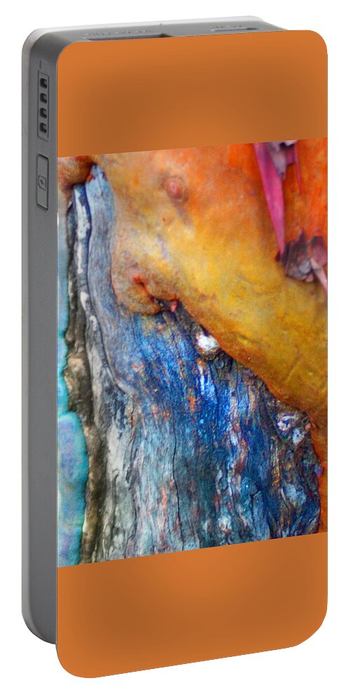 Nature Portable Battery Charger featuring the digital art Ganesh by Richard Laeton