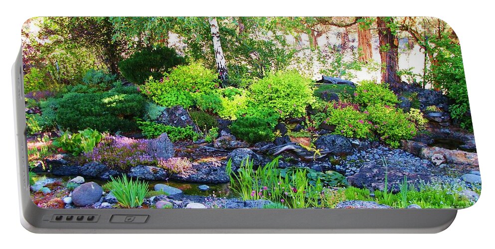 Garden Creek Portable Battery Charger featuring the photograph Garden Creek by Michele Penner