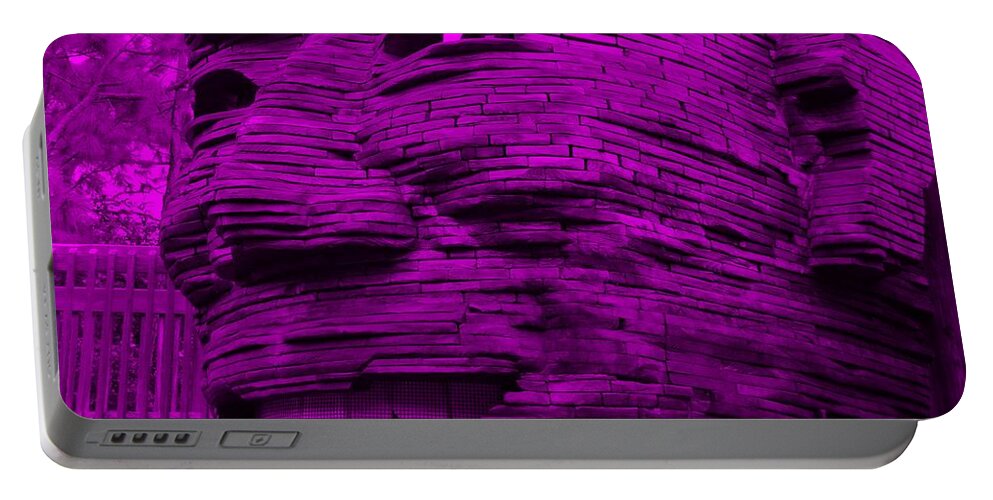 Architecture Portable Battery Charger featuring the photograph GENTLE GIANT in PURPLE by Rob Hans