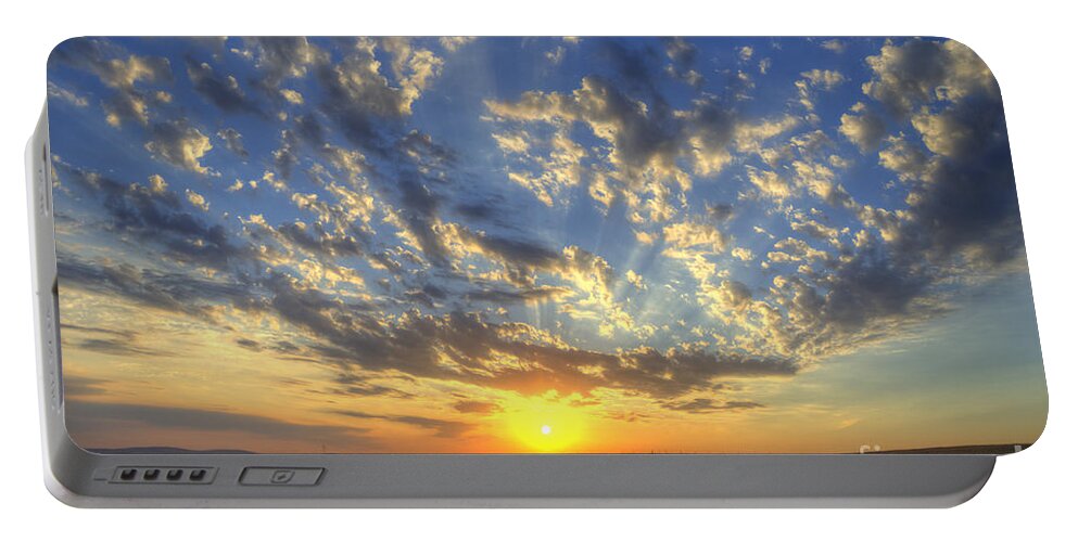 Sunrise Portable Battery Charger featuring the photograph Glorious sunrise by Jim And Emily Bush