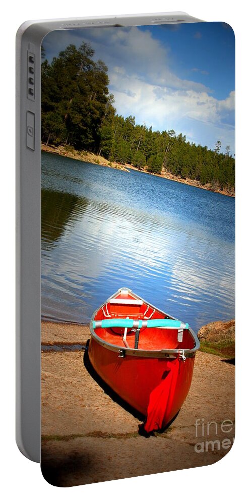 Rim Road Portable Battery Charger featuring the photograph Go Float Your Boat by Julie Lueders 