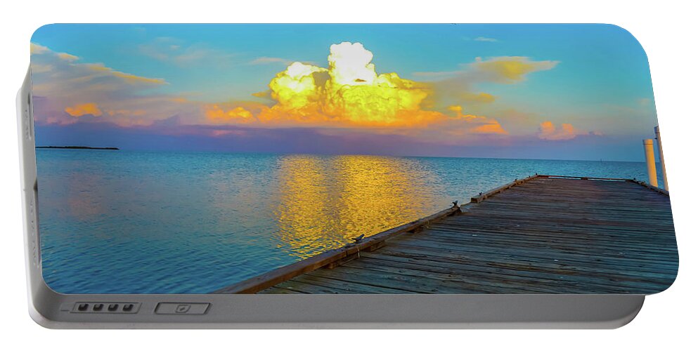 Clouds Portable Battery Charger featuring the photograph Gods' Painting by Shannon Harrington