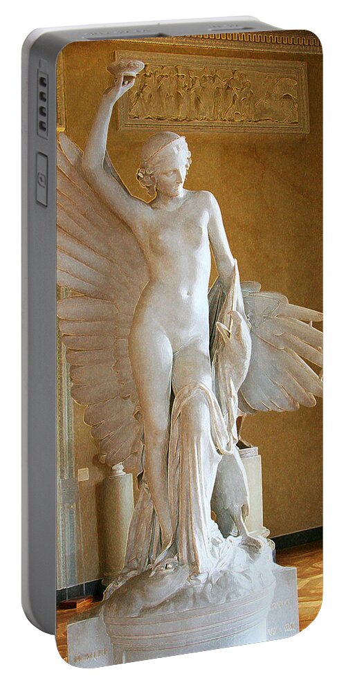 Golden Portable Battery Charger featuring the photograph Golden Angel by Diana Haronis