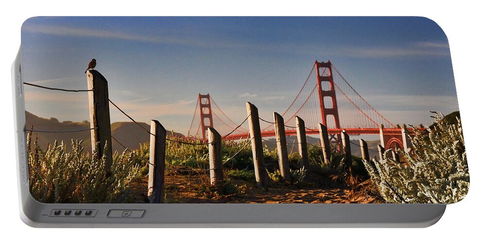 Nature Portable Battery Charger featuring the photograph Golden Gate Bridge - 2 by Mark Madere
