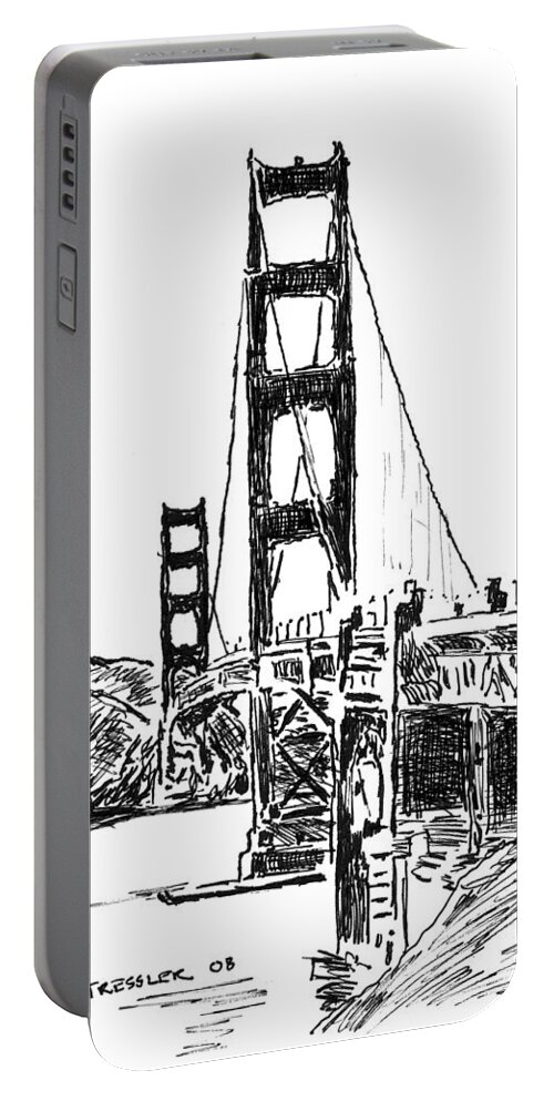 Golden Gate Portable Battery Charger featuring the photograph Golden Gate Bridge by Eric Tressler