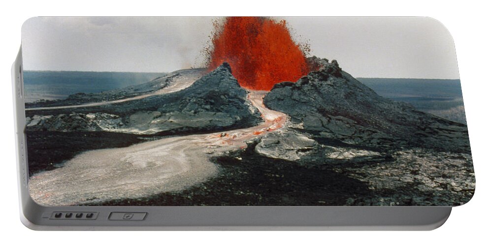 1984 Portable Battery Charger featuring the photograph Hawaii: Volcanos, 1984 by Granger