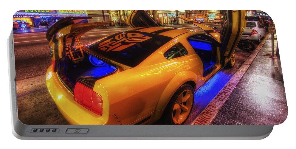 Yhun Suarez Portable Battery Charger featuring the photograph Hollywood Bumblebee by Yhun Suarez