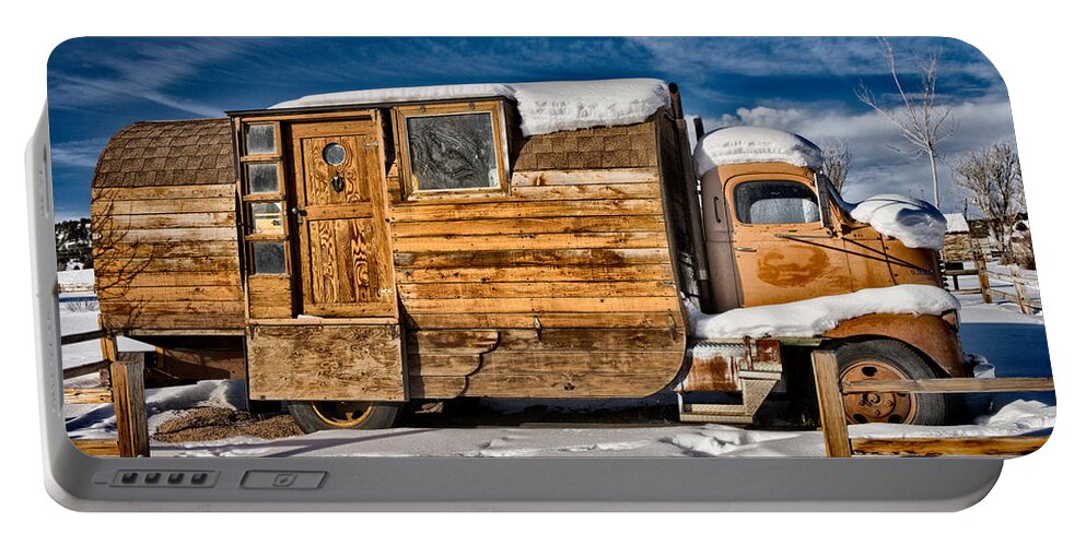 Antique Portable Battery Charger featuring the photograph Home On Wheels by Christopher Holmes