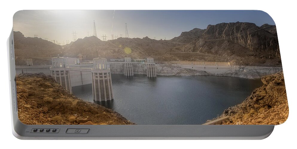 Yhun Suarez Portable Battery Charger featuring the photograph Hoover Dam by Yhun Suarez