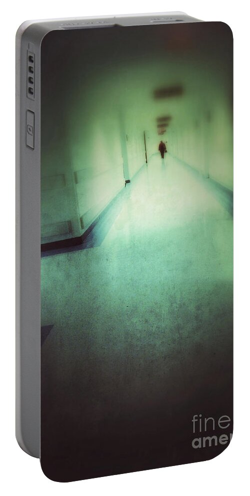 Hospital Portable Battery Charger featuring the photograph Hospital Hallway by Jill Battaglia