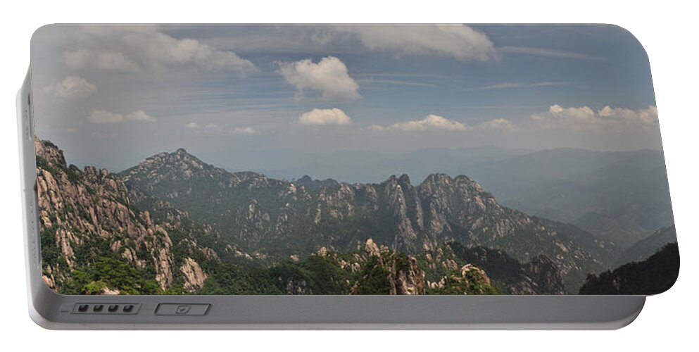China Portable Battery Charger featuring the photograph Huangshan Panorama 1 by Jason Chu