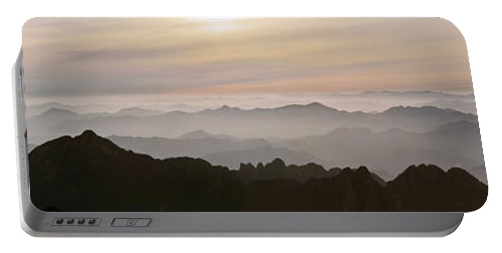 China Portable Battery Charger featuring the photograph Huangshan Sunrise Panorama 1 by Jason Chu