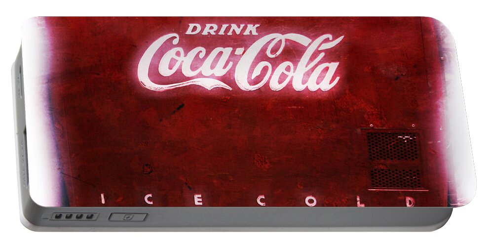 Soda Portable Battery Charger featuring the photograph Ice Cold Coca Cola by Heidi Smith