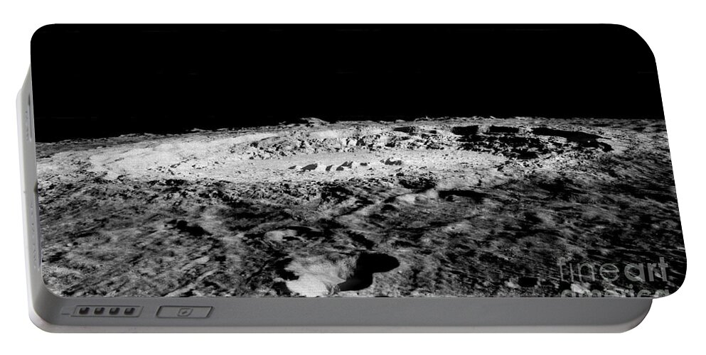 Copernicus Portable Battery Charger featuring the photograph Impact Crater Copernicus by Nasa