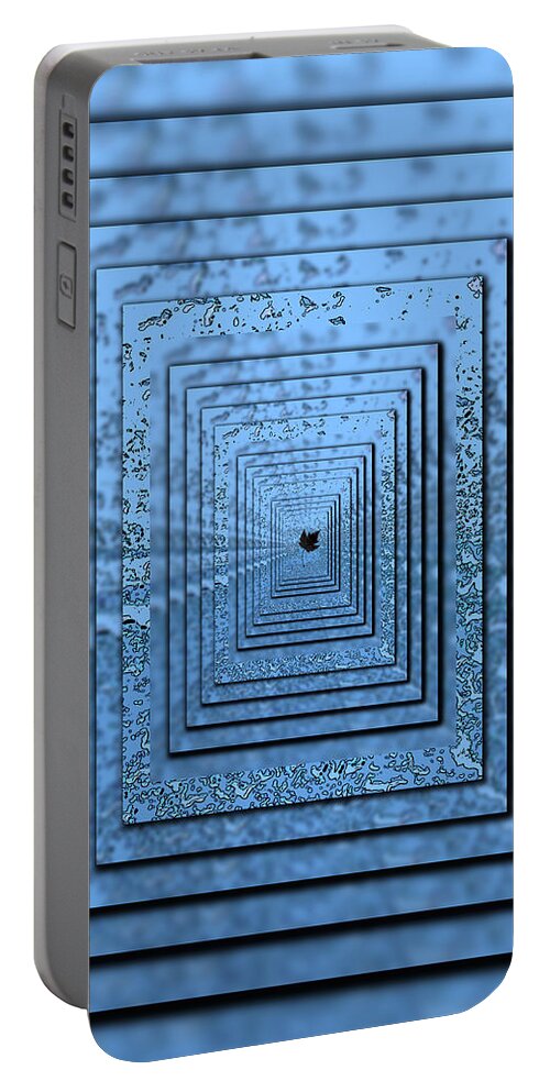 Abstract Portable Battery Charger featuring the digital art In The Eye Of The Storm 5 by Tim Allen