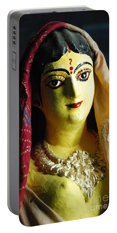 Portrait Portable Battery Charger featuring the photograph Indian Beauty by Fotosas Photography