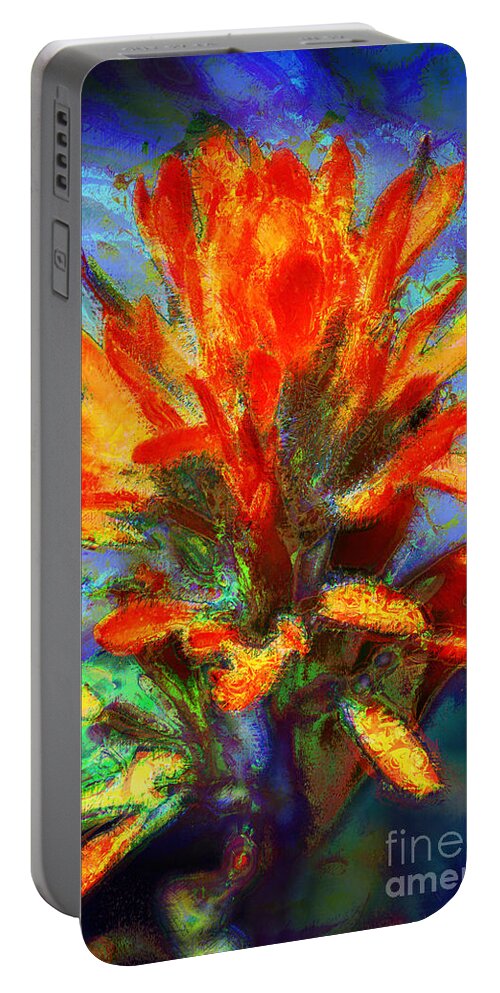 Flowers Portable Battery Charger featuring the photograph Indian Paintbrush by Julie Lueders 