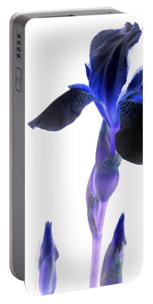 Computer Generated Photo Portable Battery Charger featuring the photograph Iris manipulation by Kim Galluzzo