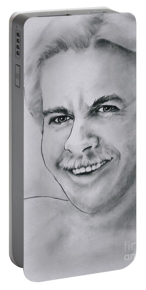 Man Portable Battery Charger featuring the drawing Irrepressible by Rory Siegel