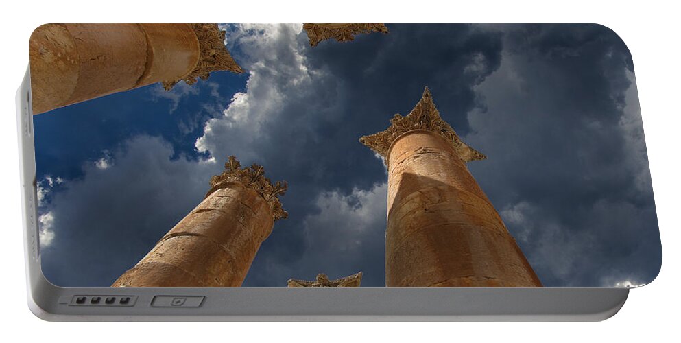 Jereash Portable Battery Charger featuring the photograph Jerash by David Gleeson