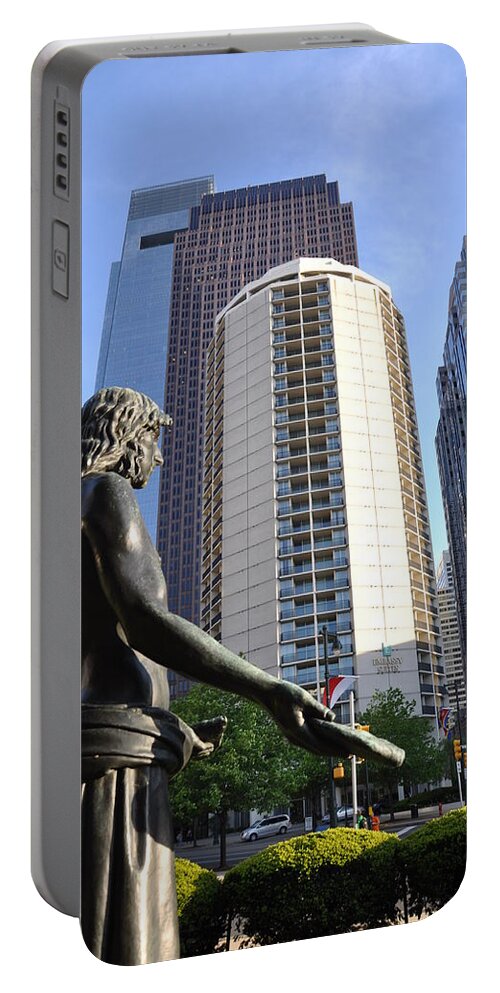 Jesus Of Philadelphia Portable Battery Charger featuring the photograph Jesus of Philadelphia by Bill Cannon