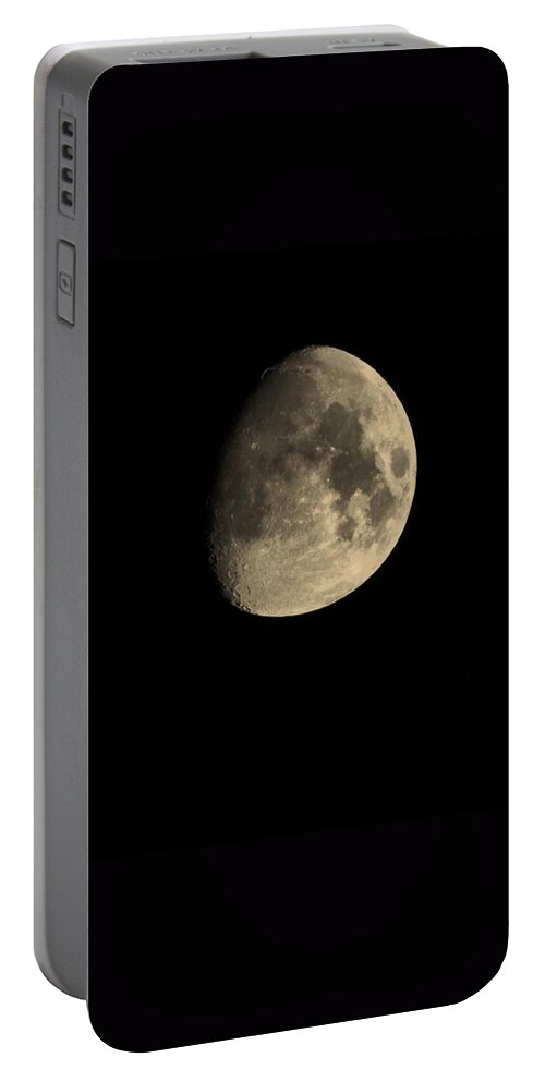 Moon Portable Battery Charger featuring the photograph July 28th 12 Moon by Eric Liller