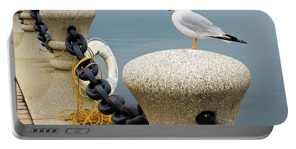 Seagull Portable Battery Charger featuring the photograph Keeping Watch by Michelle Joseph-Long