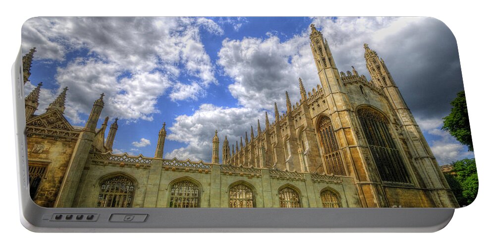 Art Portable Battery Charger featuring the photograph Kings College - Cambridge by Yhun Suarez