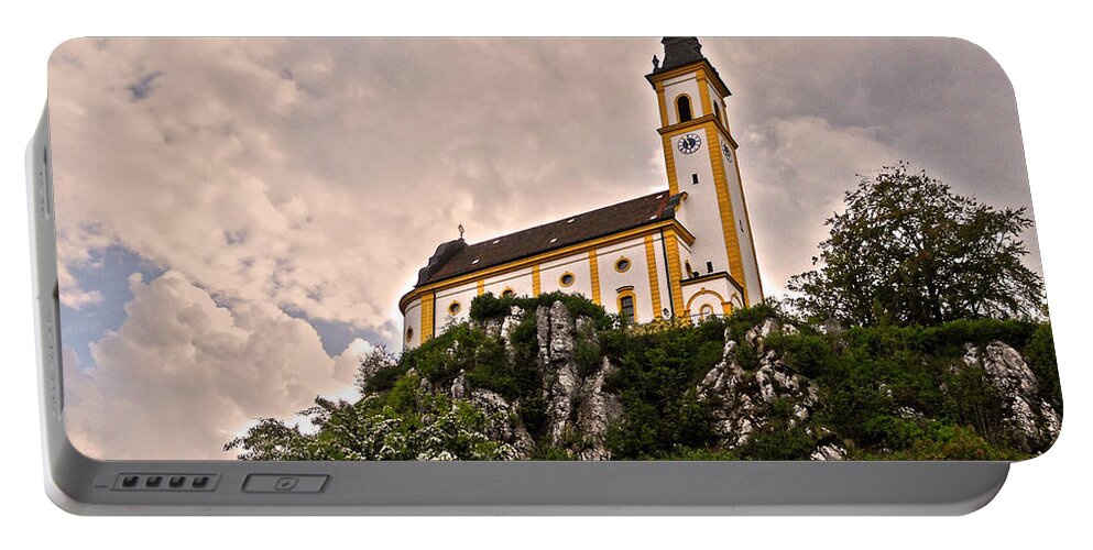 Germany Portable Battery Charger featuring the photograph Kreuzbergkirche - Pleystein by Juergen Weiss