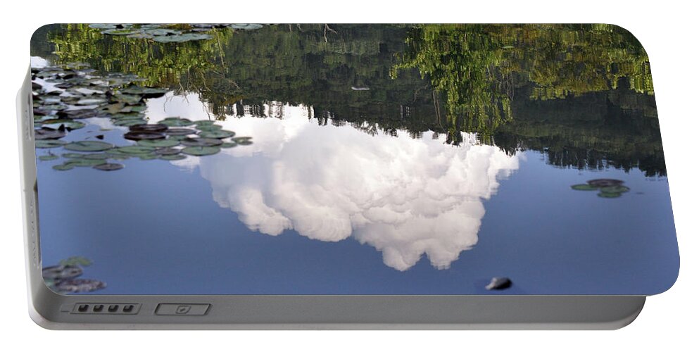 Clouds Reflecting Portable Battery Charger featuring the photograph Lake Reflection by Kay Lovingood
