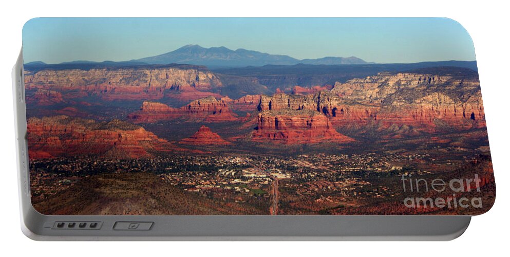 Sedona Portable Battery Charger featuring the photograph landing in Sedona by Julie Lueders 