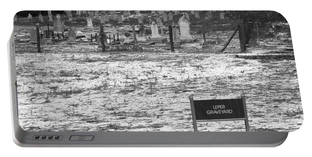 Robben Island Portable Battery Charger featuring the photograph Leper Graveyard On Robben Island by Aidan Moran