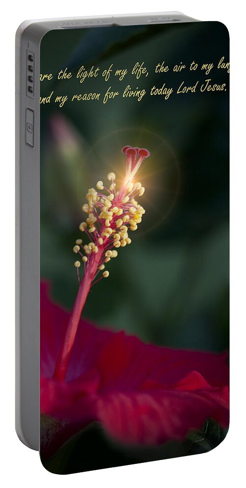 Lord Portable Battery Charger featuring the photograph Lord Jesus My Love by Kathy Clark
