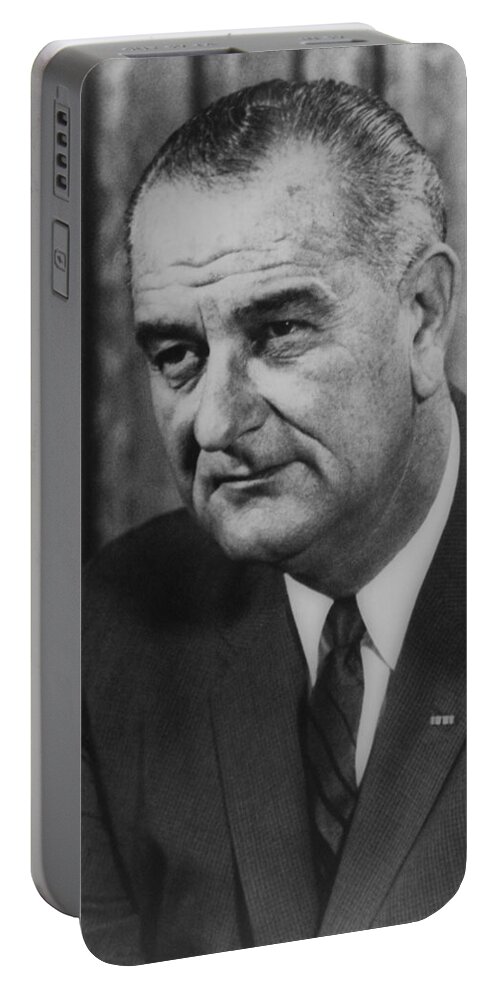lyndon Johnson Portable Battery Charger featuring the photograph Lyndon B Johnson by International Images