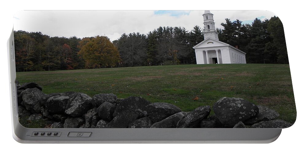 Martha Mary Chapel Portable Battery Charger featuring the photograph Martha Mary Chapel x2 by Kim Galluzzo