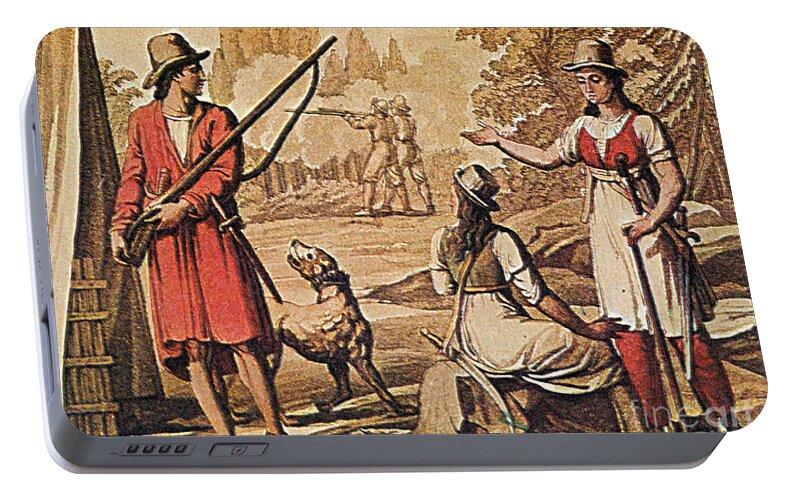 History Portable Battery Charger featuring the photograph Mary Read And Anne Bonny, 18th Century by Photo Researchers